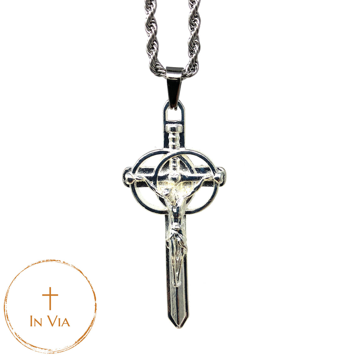 In Via Holy Matrimony Crucifix -Silver